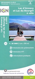 Fietskaart 11 velo Lac d'Annecy - Lac du Bourget a velo - by bike | IGN - Institut Géographique National