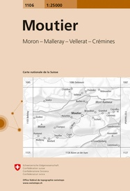 Wandelkaart - Topografische kaart 1106 Moutier | Swisstopo