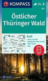 Wandelkaart 813 Östlicher Thüringer Wald | Kompass
