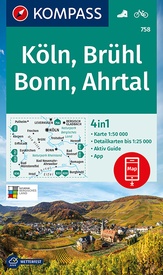 Wandelkaart 758 Köln - Brühl - Bonn - Ahrtal | Kompass