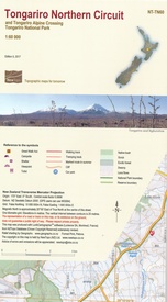Wandelkaart Tongariro Northern Circuit | NewTopo NZ