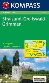 Wandelkaart 858 Stralsund - Greifswald - Grimmen | Kompass