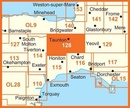Wandelkaart - Topografische kaart 128 Explorer  Taunton & Blackdown Hills  | Ordnance Survey
