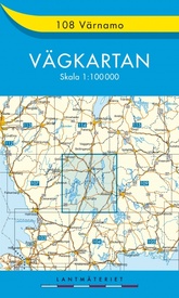 Wegenkaart - landkaart 108 Vägkartan Värnamo Varnamo | Lantmäteriet