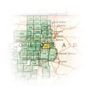 Wandelkaart 105 Topographic Map Guide Tarryall Mountains, Kenosha Pass | National Geographic