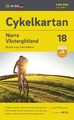 Fietskaart 18 Cykelkartan Norra Västergötland - Västergotland North | Norstedts