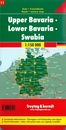 Wegenkaart - landkaart 11 Oberbayern – Niederbayern – Schwaben | Freytag & Berndt