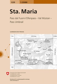 Wandelkaart - Topografische kaart 1239 Santa Maria | Swisstopo