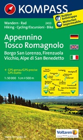 Wandelkaart - Fietskaart 2453 Appennino - Tosco Romagnolo | Kompass