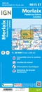 Wandelkaart - Topografische kaart 0615ET Morlaix, Lanmeur, Plougasnou, Taule, Plestin-les-Greves | IGN - Institut Géographique National
