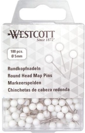   Markeerspelden voor wandkaart - Wit | Westcott