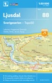 Wandelkaart - Topografische kaart 88 Sverigeserien Ljusdal | Norstedts