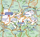 Wegenkaart - landkaart 328 Ain - Haute Savoie | Michelin