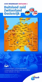 Wegenkaart - landkaart ANWB wegenkaart Duitsland 2. Duitsland zuid/Zwitserland/Oostenrijk | ANWB Media