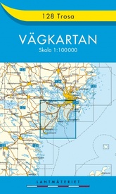 Wegenkaart - landkaart 128 Vägkartan Trosa | Lantmäteriet