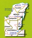 Wegenkaart - landkaart 185 Yucatan en land van de Maya's - Belize | Michelin