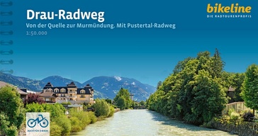 Fietsgids Bikeline Drau - Radweg von der Quelle zur Murmündung. Mit Pustertal-Radweg | Esterbauer