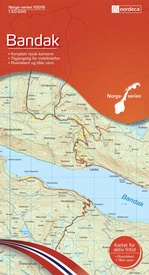 Wandelkaart - Topografische kaart 10018 Norge Serien Bandak | Nordeca