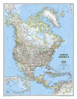 Noord Amerika, politiek, 60 x 77 cm
