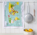 Kadotip Theedoek met wereldkaart | Rex London