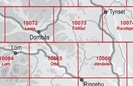 Overzicht topografische kaarten Noorwegen Rondane 1:50.000 Norge Serien