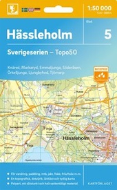 Topografische kaart - Wandelkaart 5 Sverigeserien Hässleholm | Norstedts