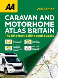 Campergids Road Map Britain Caravan & Motorhome Atlas 2026 | Ringband | AA Publishing