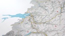 Wandkaart Alpen Gestalten | 100 x 70 cm | Marmota Maps