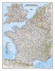 Wandkaart 22074 Frankrijk, België en Nederland, 60 x 77 cm | National Geographic