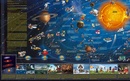 Poster 94 Zonnestelselkaart voor kinderen, 140 x 100 cm | Dino's Maps