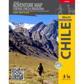 Wegenkaart - landkaart - Fietskaart Adventure Map Central Chile & Argentina | Viachile Editores