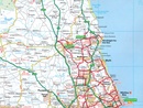 Wegenkaart - landkaart 8 Road Map Britain North of England & Scottish Borders | AA