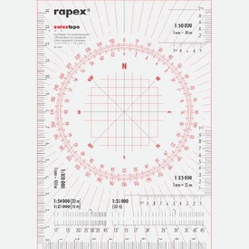 Kaarthoekmeter Rapex Schaal Coördinaten meter | Swisstopo