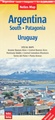 Wegenkaart - landkaart Argentinië - zuid en Patagonië en Uruguay | Nelles Verlag