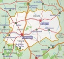 Wegenkaart - landkaart 325 Creuse - Haute Vienne | Michelin