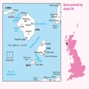 Wandelkaart - Topografische kaart 039 Landranger Rum, Eigg & Muck | Ordnance Survey