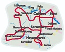 Fietsgids Bikeline Niederlausitzer Bergbautour | Esterbauer