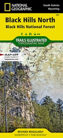 Wandelkaart 751 Black Hills North / Black Hills National Forest /SD+WY | National Geographic