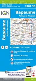 Wandelkaart - Topografische kaart 2407SB Bapaume, Acheux-en-Amiénois | IGN - Institut Géographique National