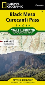 Wandelkaart 134 Black Mesa, Curecanti Pass | National Geographic