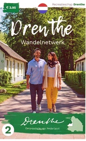 Wandelknooppuntenkaart 2 Wandelnetwerk Drenthe Vledder - Noordwolde - Appelscha - Dwingeloo | Recreatieschap Drenthe