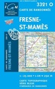 Wandelkaart - Topografische kaart 3321O SB - Serie Bleue Fresne Saint-Mames | IGN - Institut Géographique National