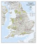Wandkaart Engeland en Wales, 76 x 92 cm | National Geographic