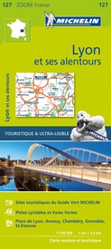 Wegenkaart - landkaart 127 Environs de Lyon | Michelin