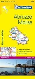Wegenkaart - landkaart 361 Abruzzen - Abruzzo, Molise | Michelin