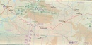Wegenkaart - landkaart Denver and Colorado | ITMB