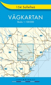 Wegenkaart - landkaart 154 Vägkartan Solleftea - Sollefteå | Lantmäteriet