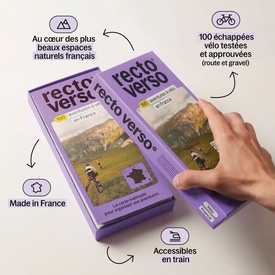 Wandelkaart France coffret 100 aventures à vélo Recto Verso | Recto Verso