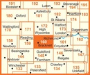 160 Wandelkaart - topografische kaart Explorer Windsor, Weybridge & Bracknell | Ordnance survey