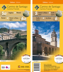 Wandelkaart 5A-6 Camino Santiago de Compostella Sangüesa - Los Arcos | CNIG - Instituto Geográfico Nacional